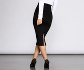 Simplicity Fitted Midi Skirt Ins Street